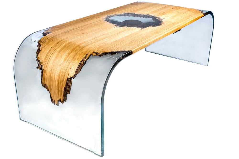 Dining Tables - Wood and Resin Table - MEUBLES THOURET