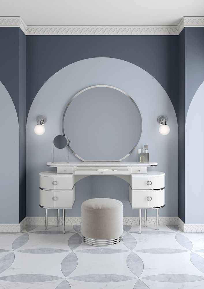 Meubles pour salle de bain - Meuble coiffeuse Zelda - DEVON&DEVON