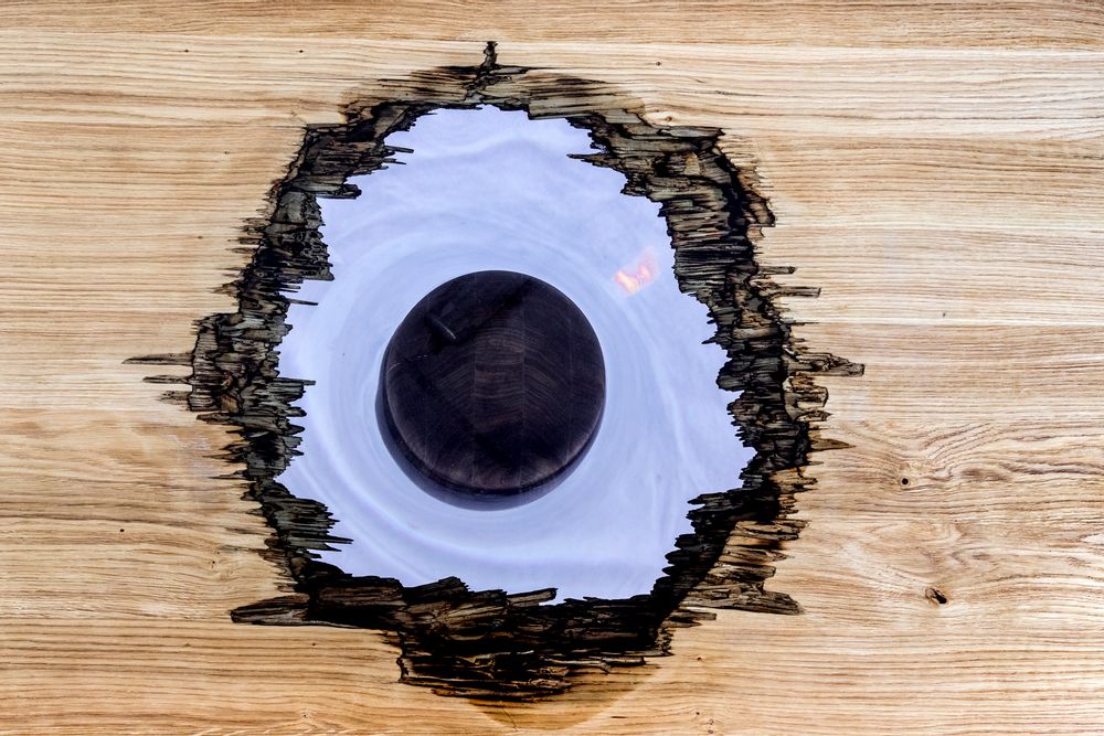 Dining Tables - Wood and Resin Table - MEUBLES THOURET