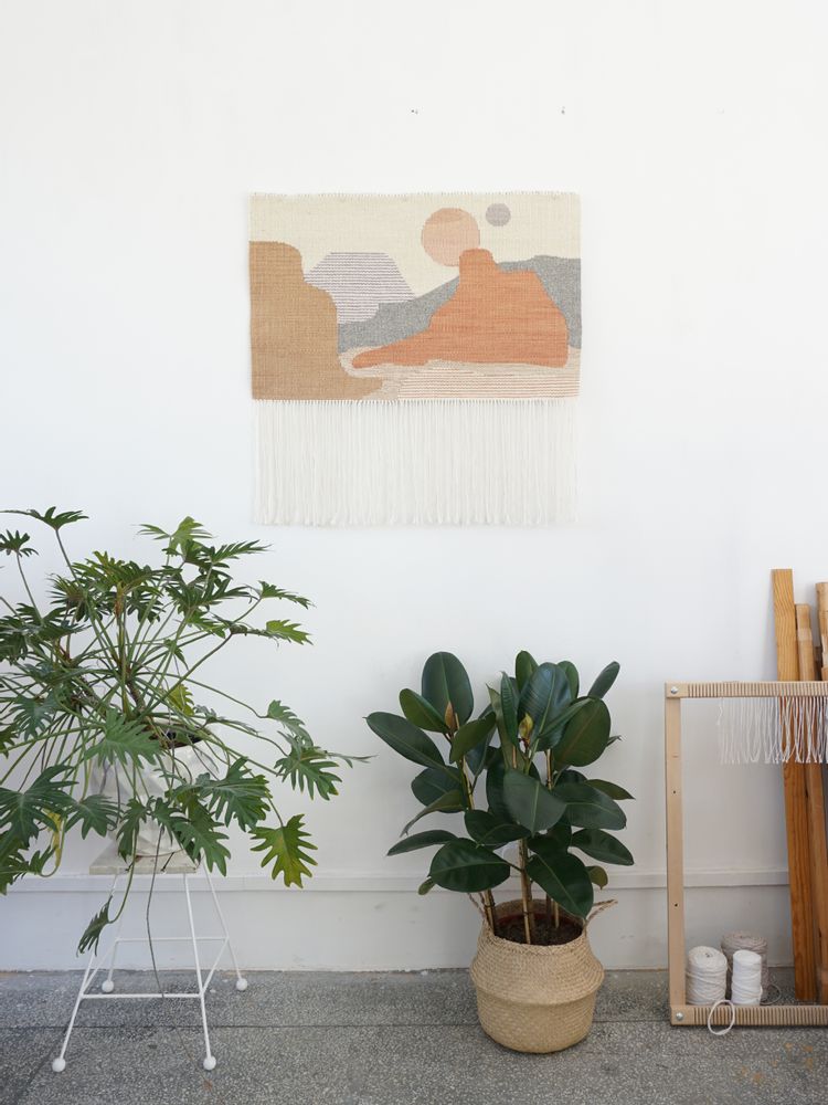 Autres décorations murales - SUN #18 Suspension murale kilim tissée à la main - TARTARUGA