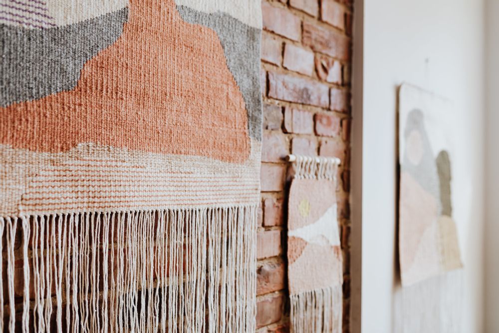 Autres décorations murales - SUN #18 Suspension murale kilim tissée à la main - TARTARUGA