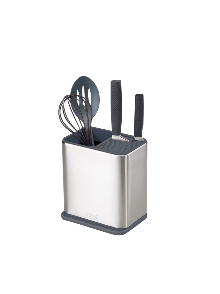 Aménagement de cuisine - Surface Pot à ustensiles et couteaux - Inox  - JOSEPH JOSEPH