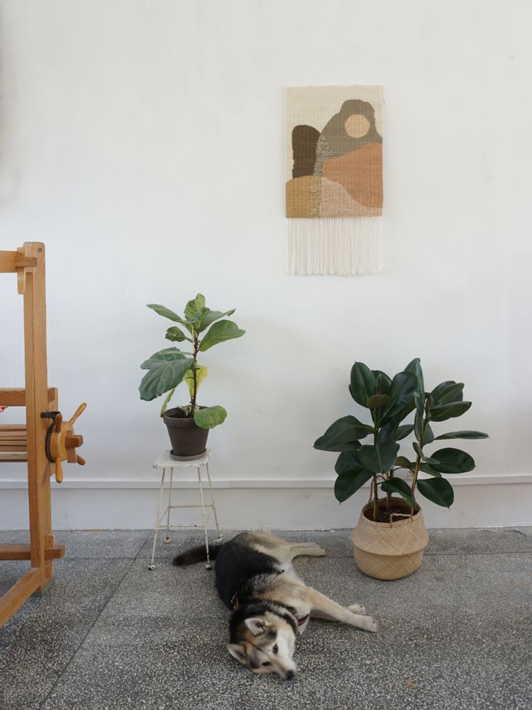 Autres décorations murales - SUN #25 Suspension murale kilim tissée à la main - TARTARUGA