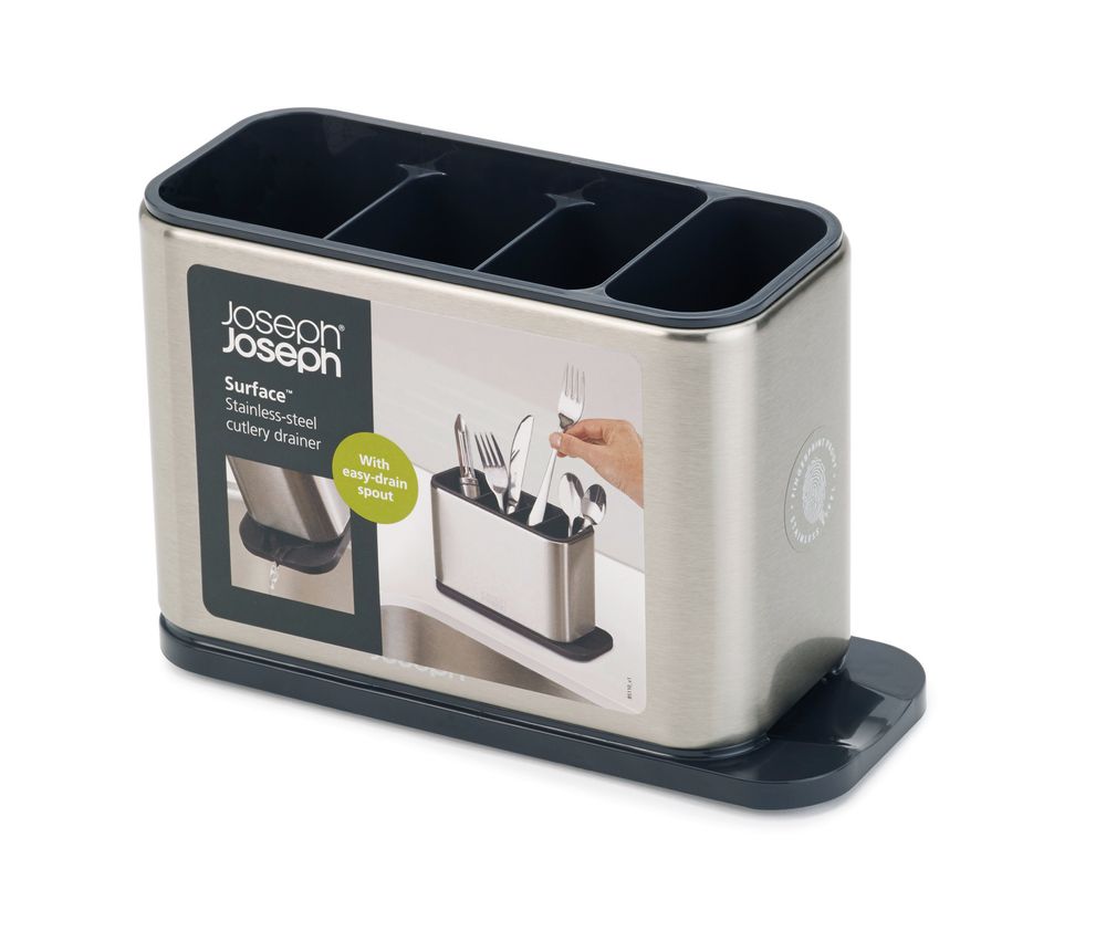 Aménagement de cuisine - Surface Egouttoir à couverts - Inox  - JOSEPH JOSEPH