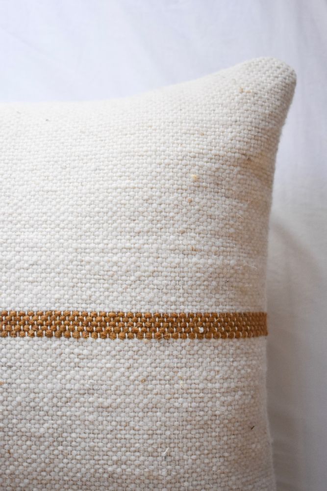 Fabric cushions - Afer Handwoven Pillow Cover - FOLKS & TALES