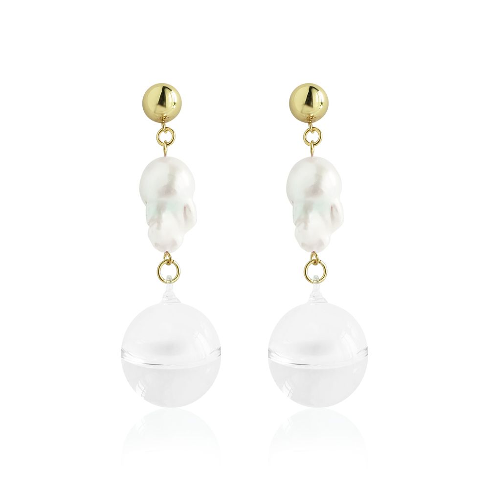 Jewelry - Oceanic queen gold earring - LAJEWEL