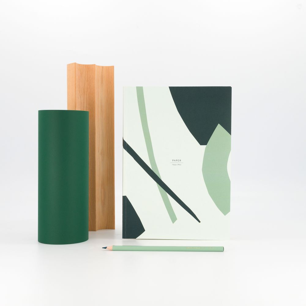 Gifts - NOTEBOOK PAPER GREEN - MAISON BONNE NOUVELLE