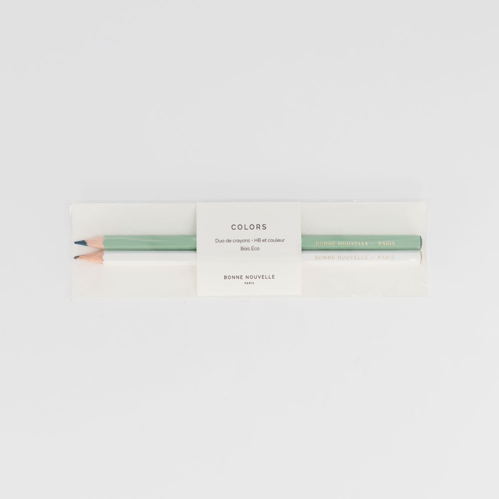 Stylos, feutres et crayons - COLORS le duo de crayons - MAISON BONNE NOUVELLE
