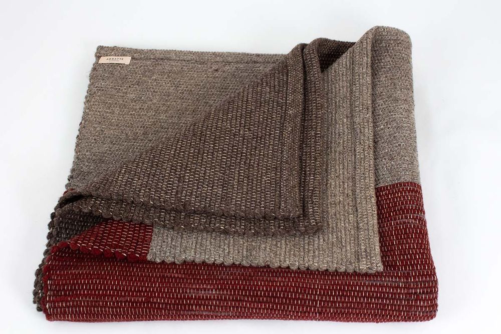 Tapis - Tapis en laine tabby avec colorants naturels - ÁBBATTE