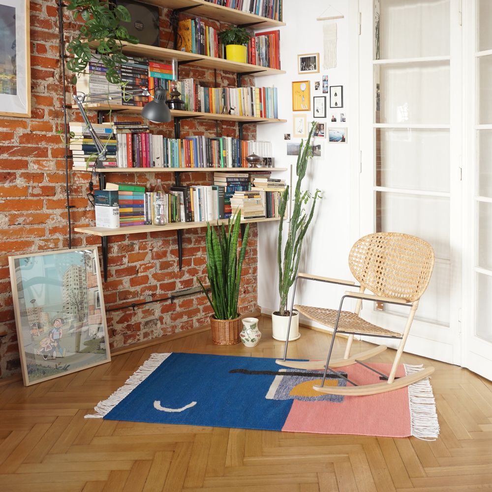 Other wall decoration - MOONLIGHT handmade kilim rug - TARTARUGA