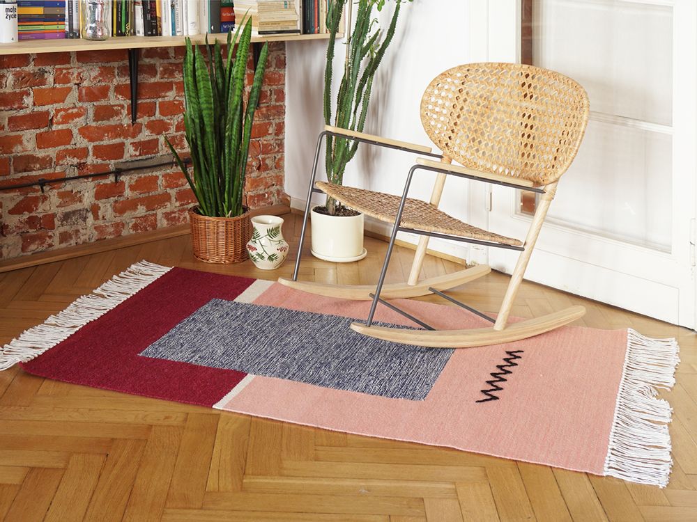 Other wall decoration - ZIG-ZAG handmade kilim rug - TARTARUGA