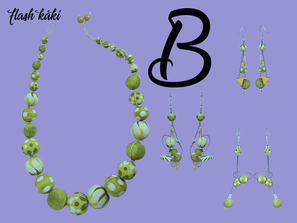 Bijoux - LIGHT KAKI NECKLACE - BABACHIC BAGS