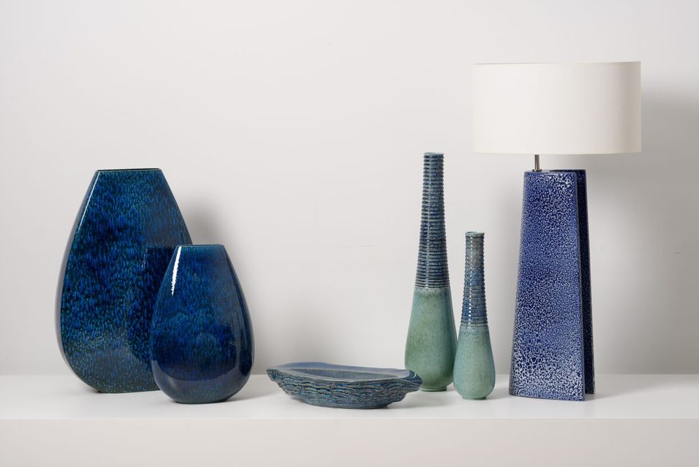 Céramique -  Bol à huîtres bleu impérial - S.BERNARDO