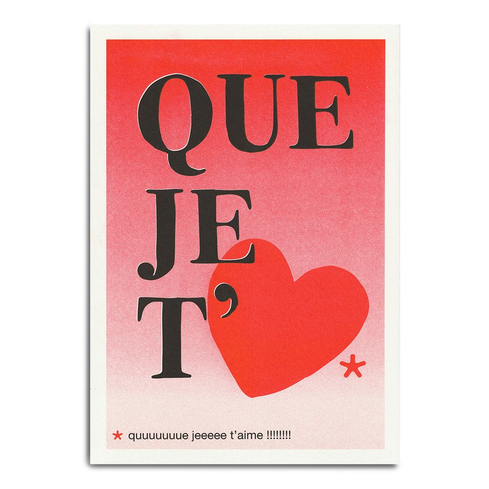 Objets de décoration - AFFICHES - "LES MOTS DOUX" - PIED DE POULE