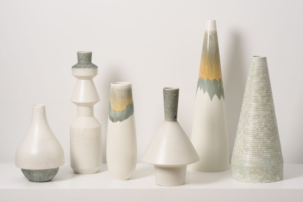 Céramique -  Vase géométrique Moon Rock - S.BERNARDO