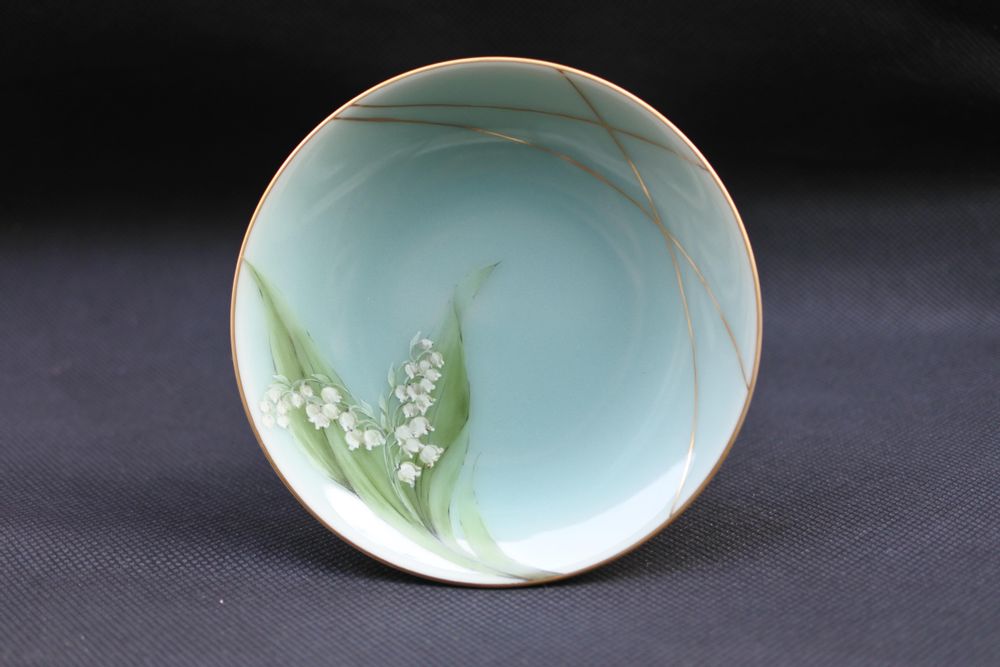 Accessoires thé et café - Celadon Muguet, Soucoupe/Assiette de service - YUKO KIKUCHI