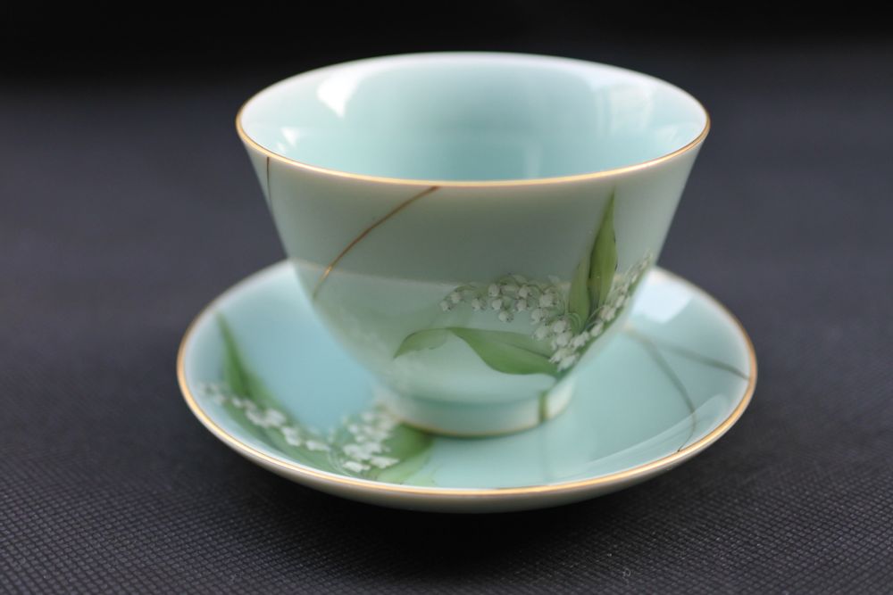 Accessoires thé et café - Celadon Muguet, Soucoupe/Assiette de service - YUKO KIKUCHI
