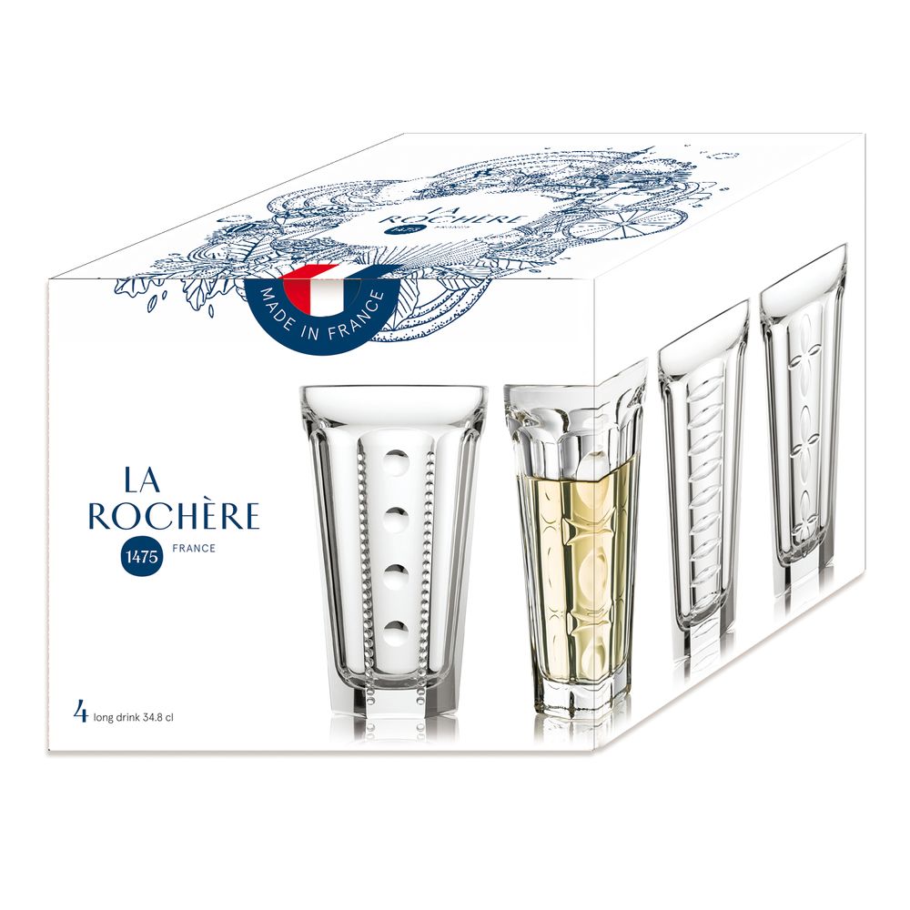 Glass - SAGA Long Drink Set of 4 - LA ROCHÈRE