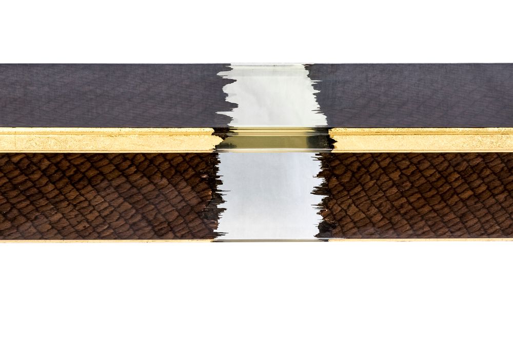 Console table - Wooden and resin wall console - MEUBLES THOURET