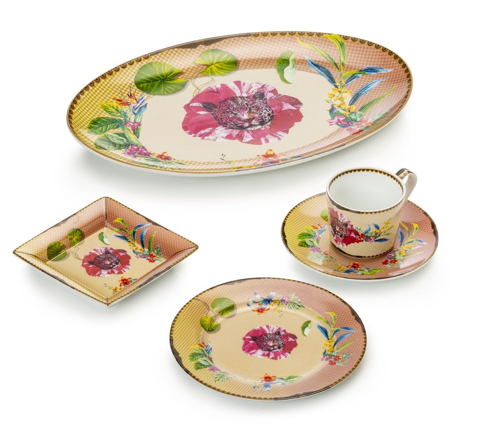 Objets de décoration - Plateau ovale, Eté Savage - PALAIS ROYAL