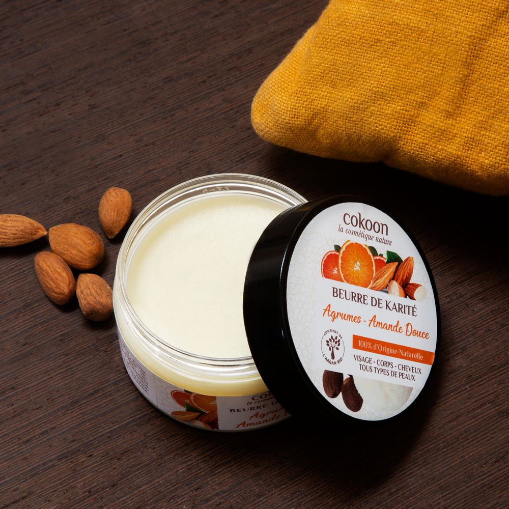 Cosmétiques - Beurre de karité - Agrumes & Amande douce - ZERAH YONI