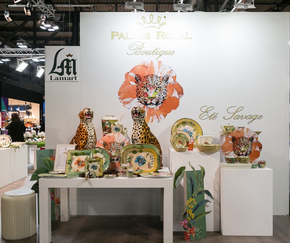 Objets de décoration - Plateau ovale, Eté Savage - PALAIS ROYAL