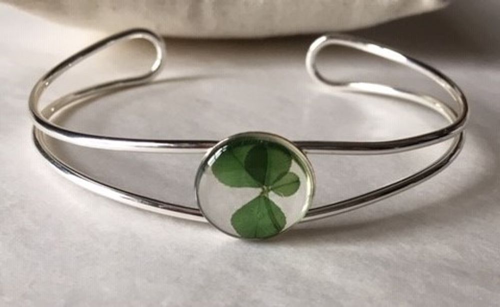 Jewelry - Double metal bangle bracelet - CARRÉ DE TRÈFLES
