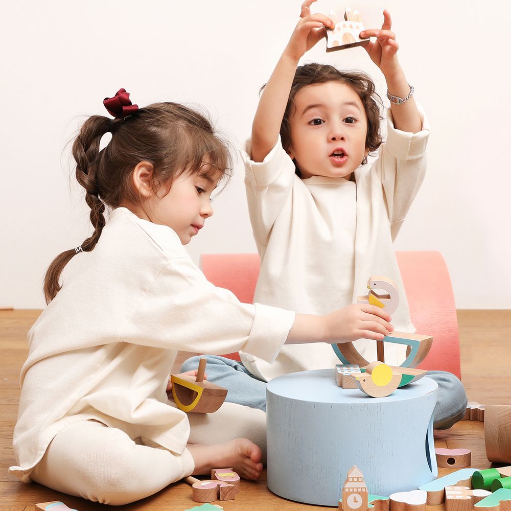 Tables Salle à Manger - MY BLOCKS (jouets en bois) - ROUND GROUND