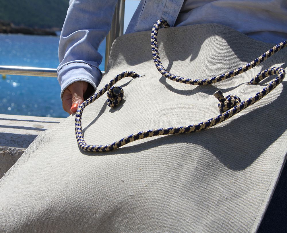 Bags and totes - LINEN CANVAS BAG LENA - AMWA AND CO