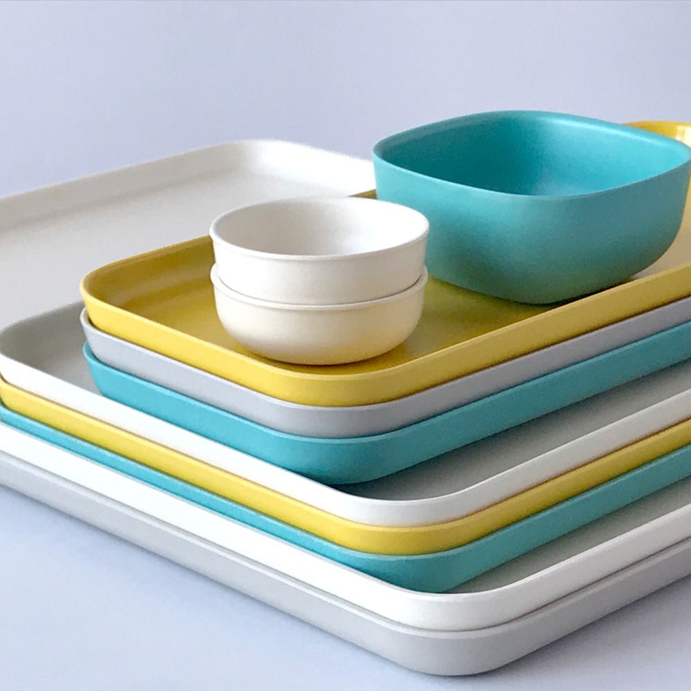 Outdoor decorative accessories - Bamboo Trays and appetizer sets - EKOBO