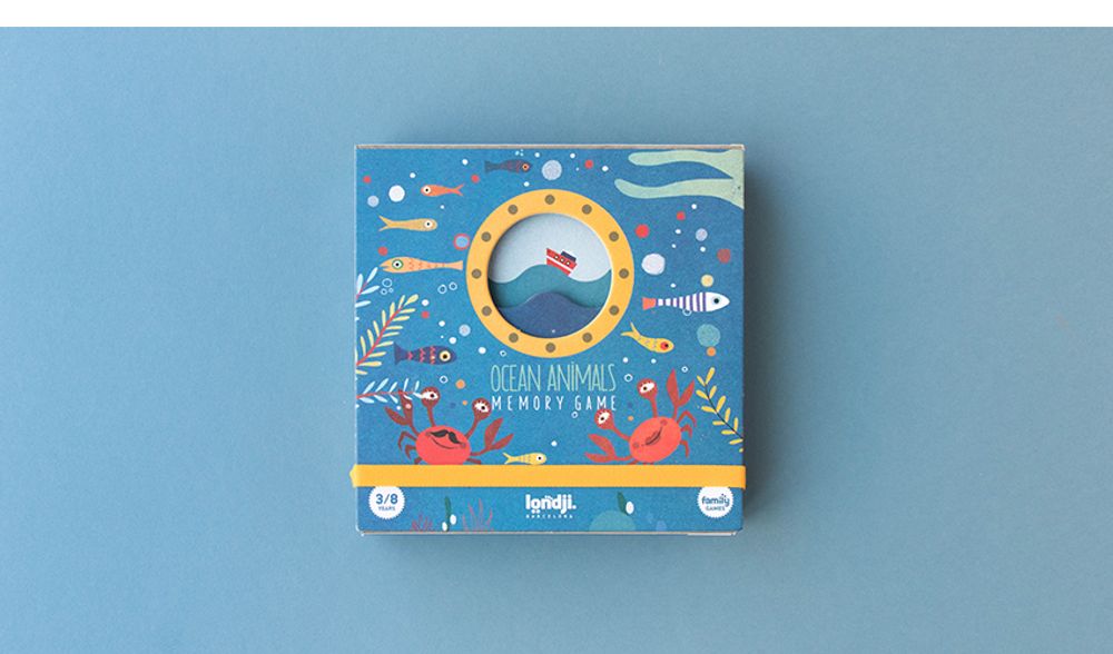 Jouets enfants - DI006 OCEAN ANIMALS - JEU DE MEMOIRE - LONDJI