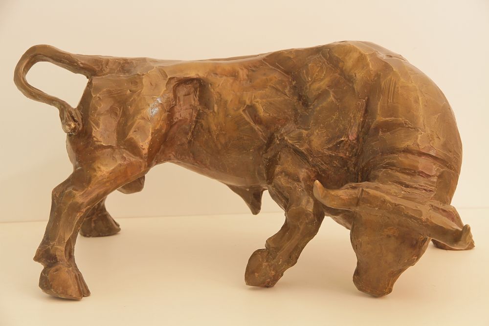 Sculptures, statuettes et miniatures - Sculpture Le Taureau bronze - MICHEL AUDIARD