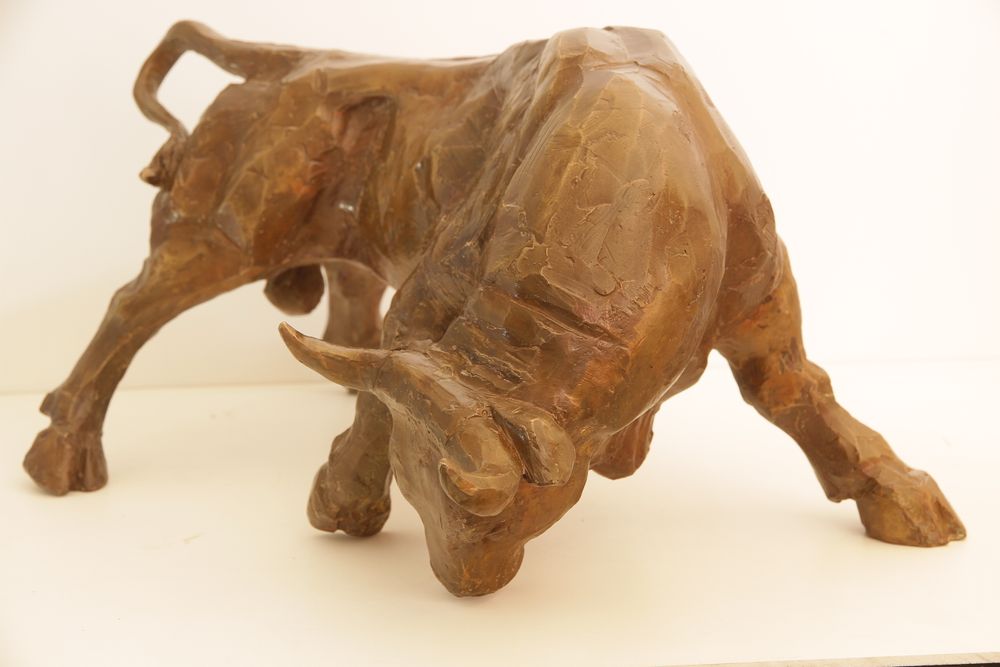 Sculptures, statuettes et miniatures - Sculpture Le Taureau bronze - MICHEL AUDIARD