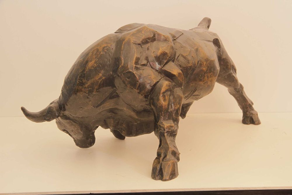 Sculptures, statuettes et miniatures - Sculpture Le Taureau bronze - MICHEL AUDIARD