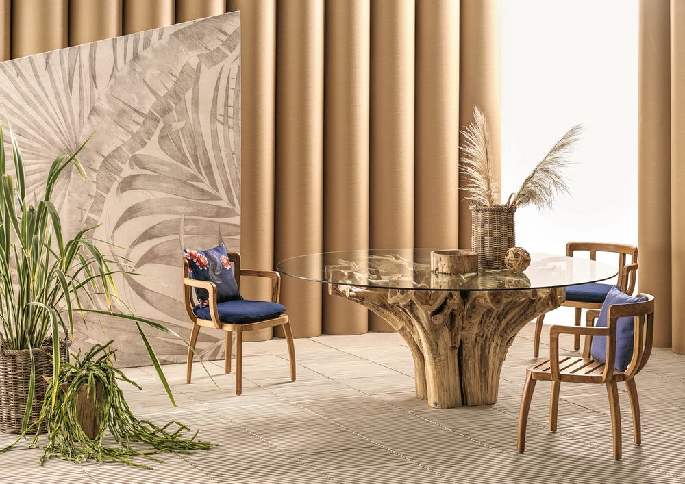Deck chairs - Dining armchair Remix - RMIX0386 - IL GIARDINO DI LEGNO