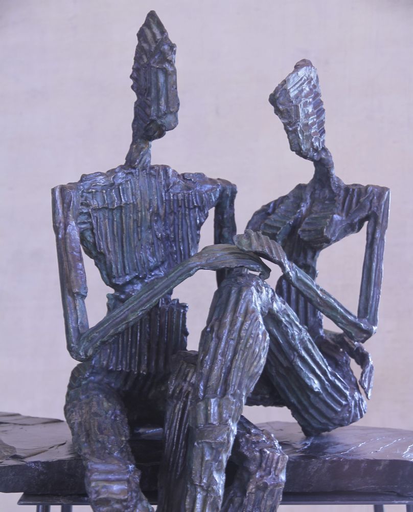 Sculptures, statuettes and miniatures - The Bronze Couple sculpture - MICHEL AUDIARD