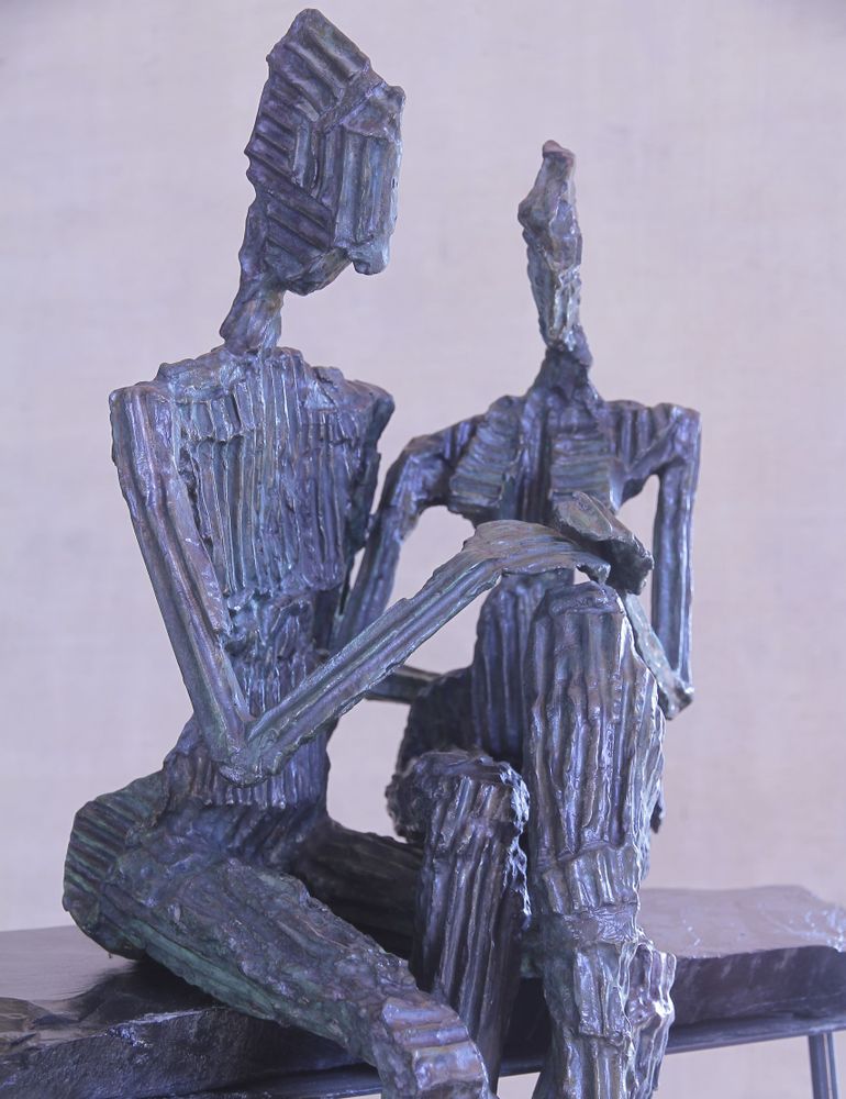Sculptures, statuettes and miniatures - The Bronze Couple sculpture - MICHEL AUDIARD