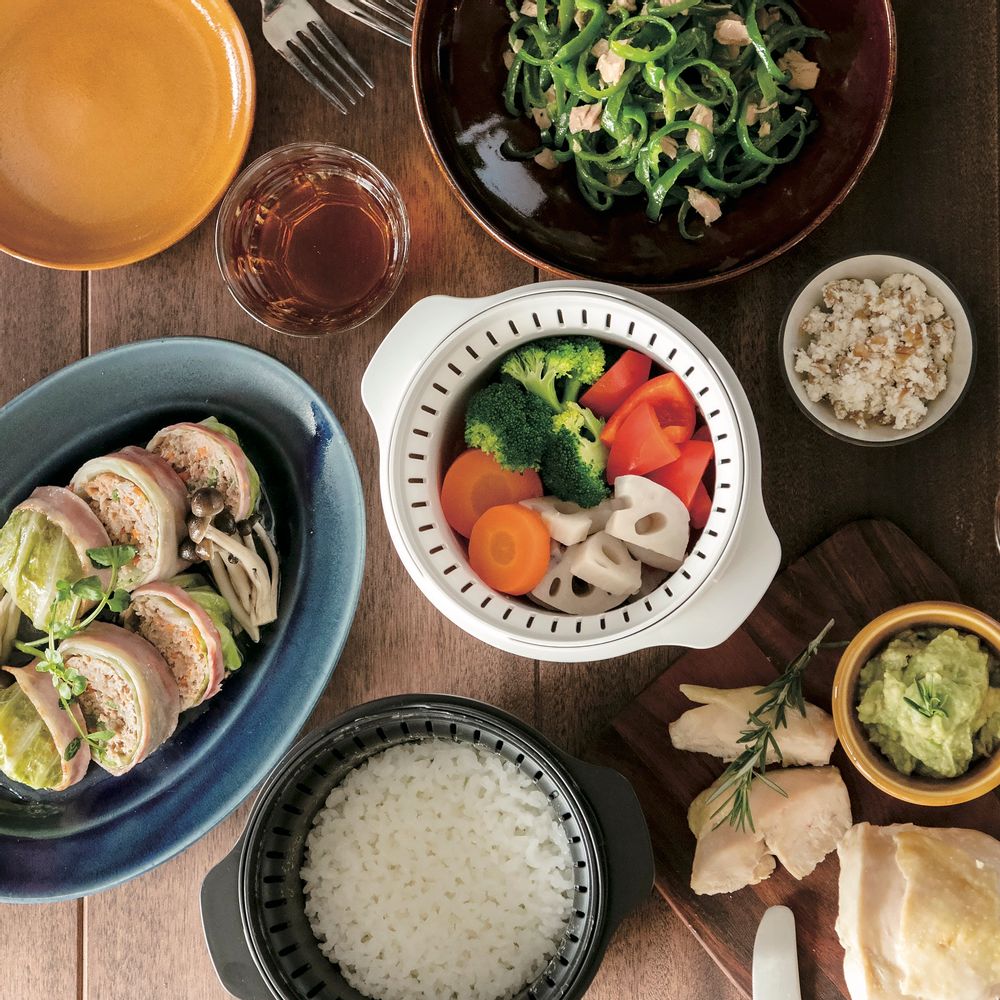 Faitouts - MACHINE À RIZ À VAPEUR POUR MICRO-ONDES - THE SKATER CO.,LTD.