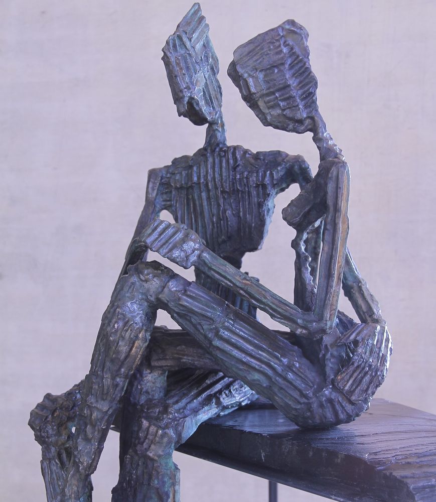 Sculptures, statuettes and miniatures - The Bronze Couple sculpture - MICHEL AUDIARD