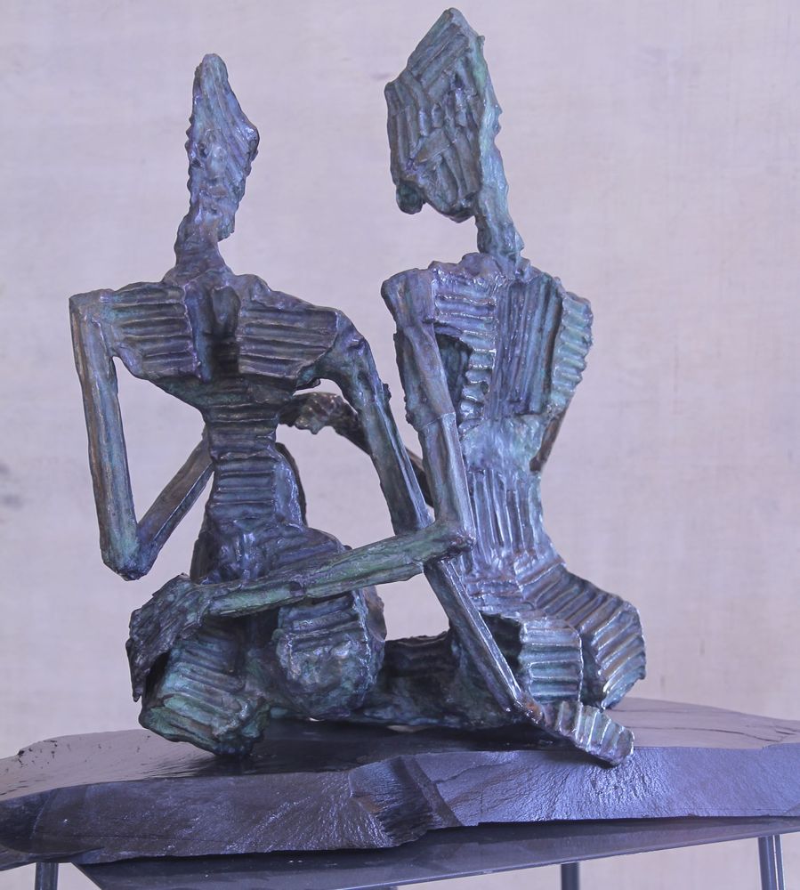 Sculptures, statuettes and miniatures - The Bronze Couple sculpture - MICHEL AUDIARD