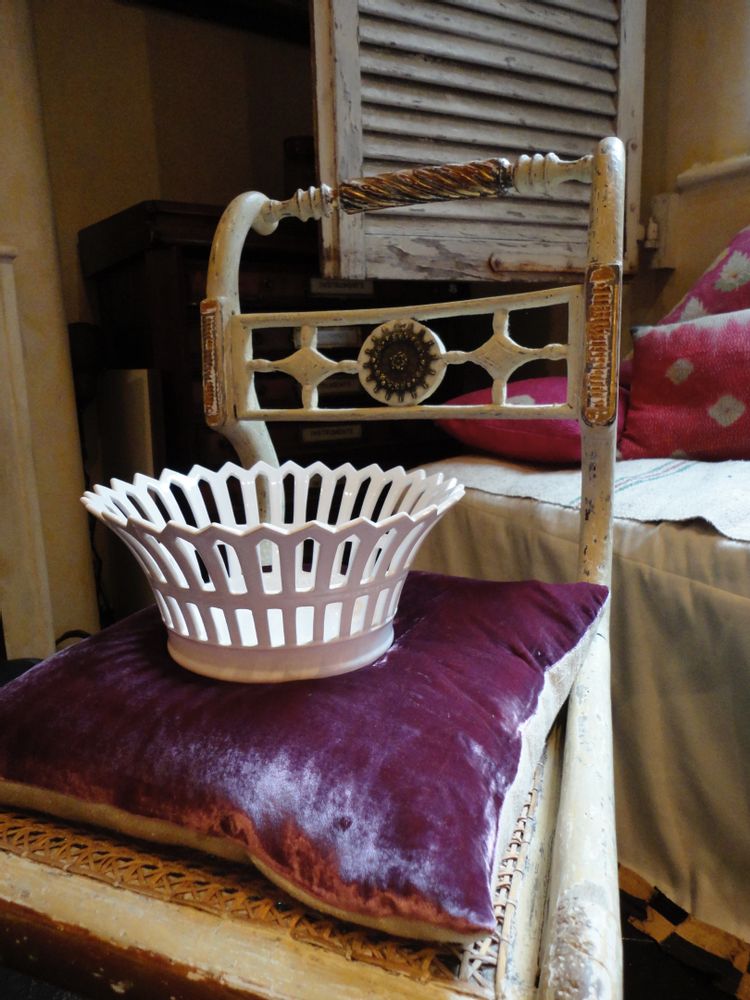Céramique - Corbeille Restauration sur pied haut - BOURG-JOLY MALICORNE