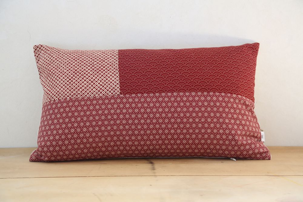 Coussins textile - Coussins en mix de tissus japonais. - HL- HELOISE LEVIEUX