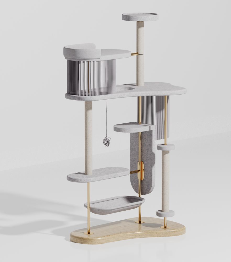 Pet accessories - Modern Cat Tree - MURR AND WOOF