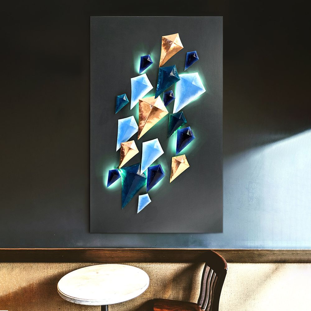 Other wall decoration - Kite Mural in Enamelled Copper - BAAYA GLOBAL