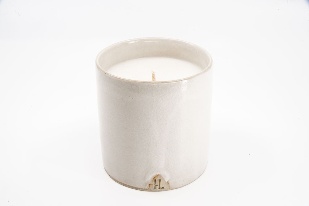 Céramique - BOUGIE PARFUMÉE, H. "parfumiconique maison HUTTE" - H U T T E