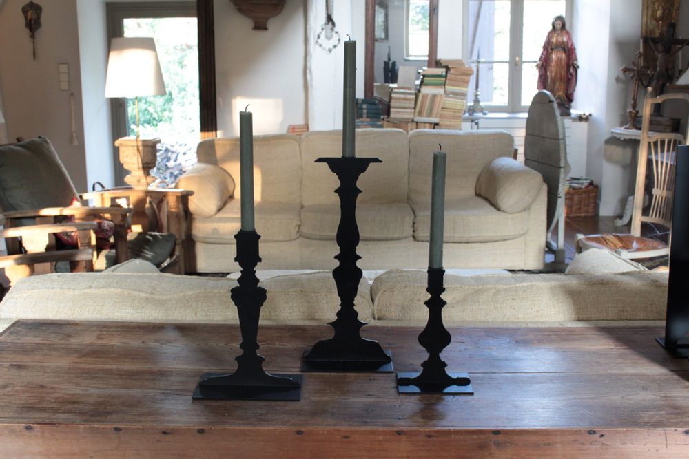 Lampes de table extérieures - Bougeoirs ombre et ajouré. - MERCI LOUIS