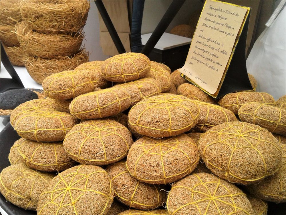 Douches - Éponge exfoliante en Vétiver - ARÔME DE MAISON CHEZ JOSEPH