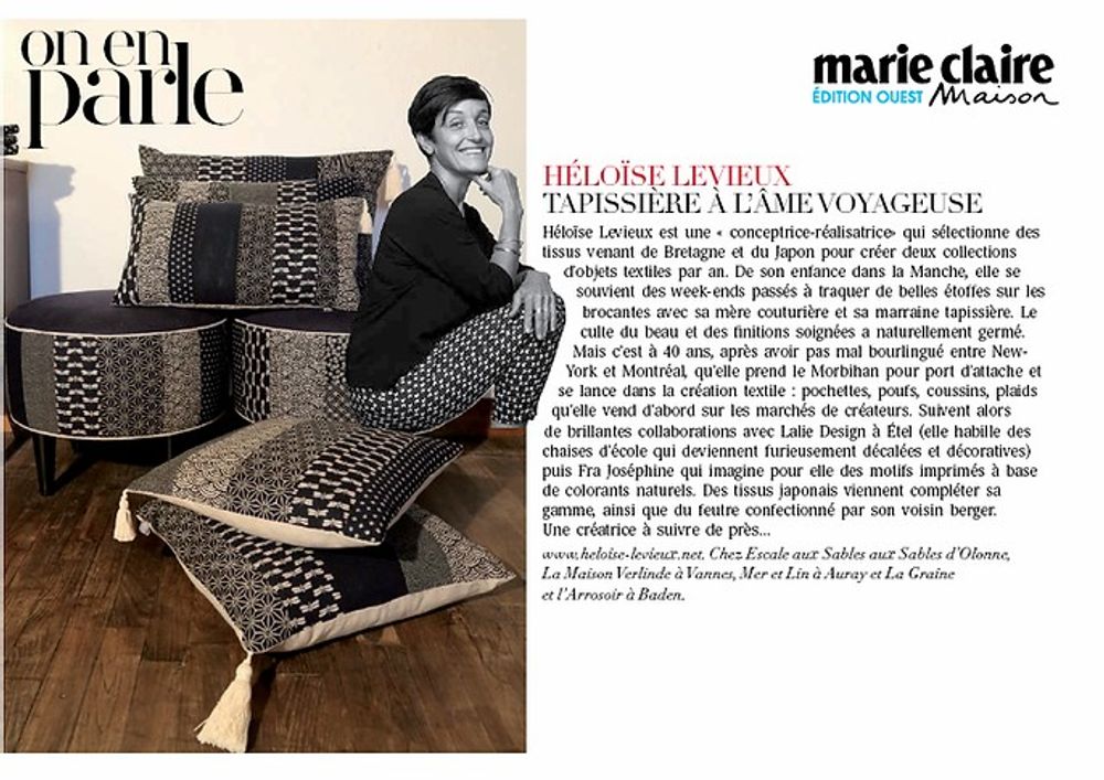 Coussins textile - Coussins en mix de tissus japonais. - HL- HELOISE LEVIEUX