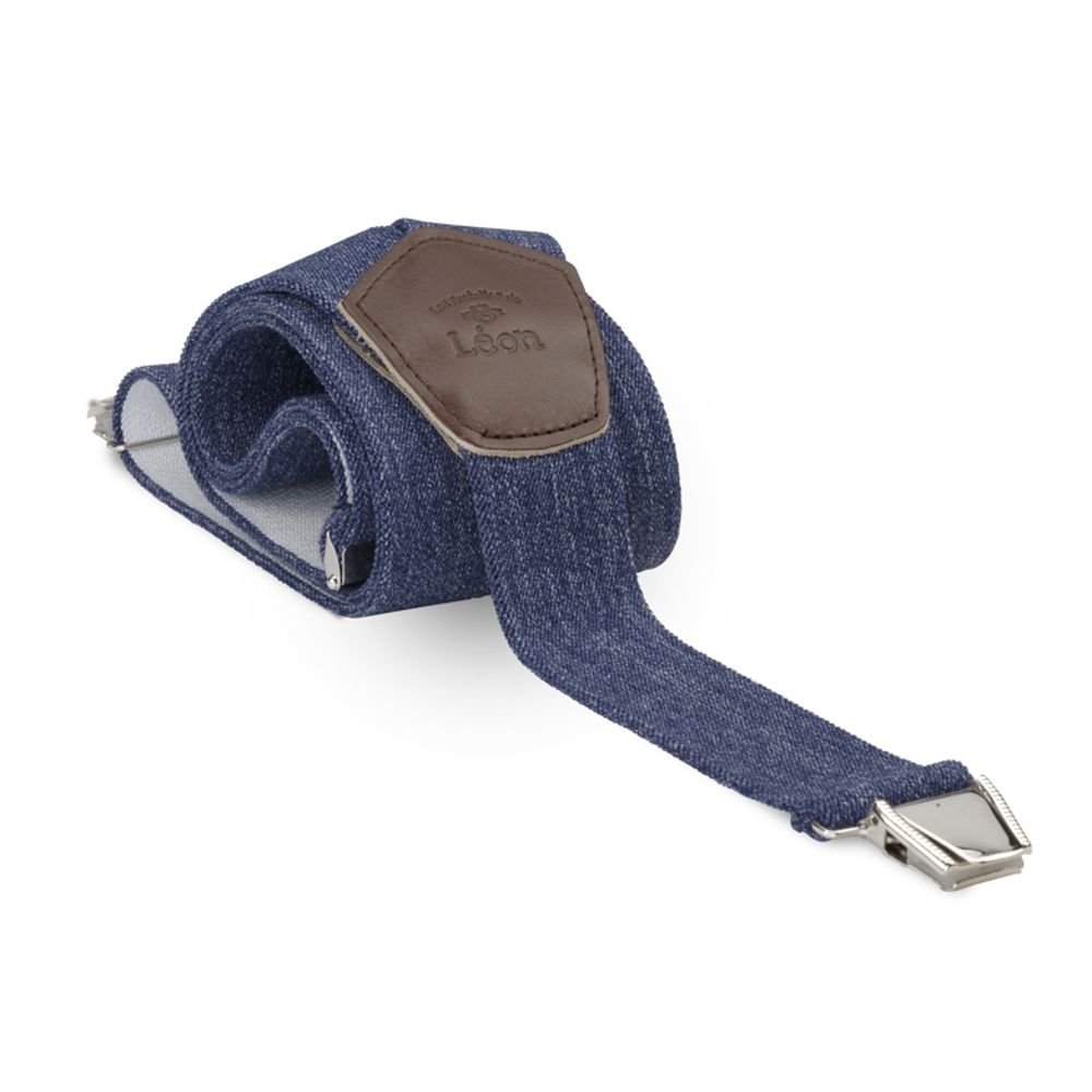 Prêt-à-porter - bretelles larges denim - LES BRETELLES DE LÉON