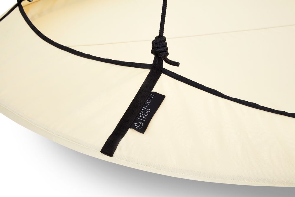 Sofas - Cream and Black Hangout Pod - HANGOUT POD